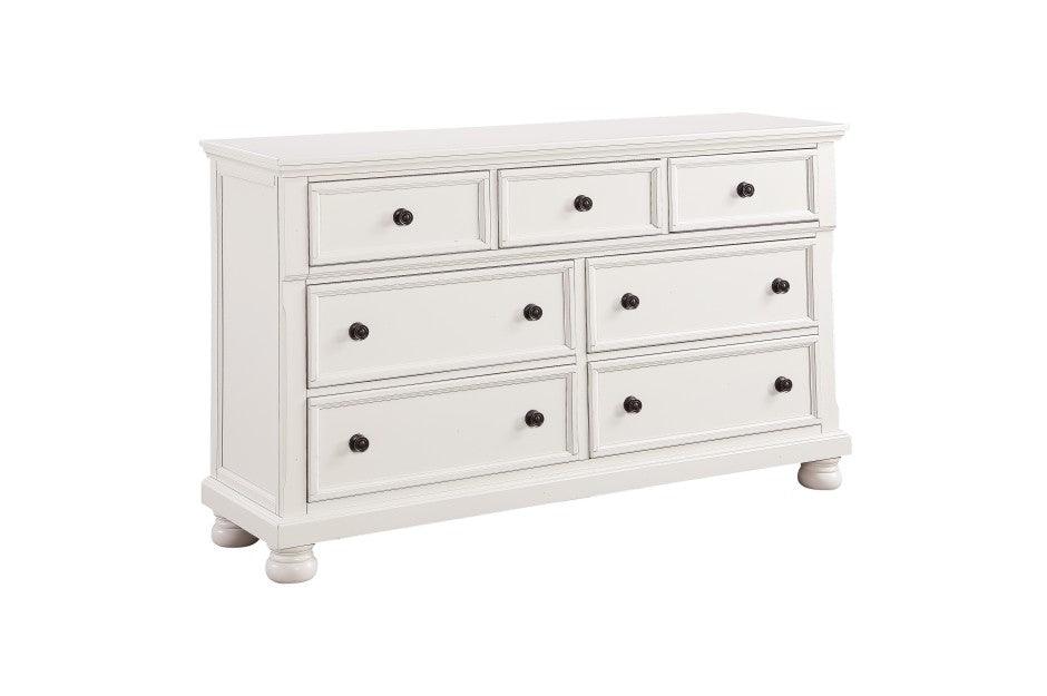 Laurelin Dresser, Hidden Drawer In White 1714W-5 | Homelegance