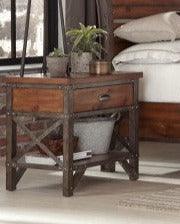 Holverson Brown Milk Crate 6 Piece Eastern King Sleigh Bedroom Set 1715K-1Ek-6 | Homelegance