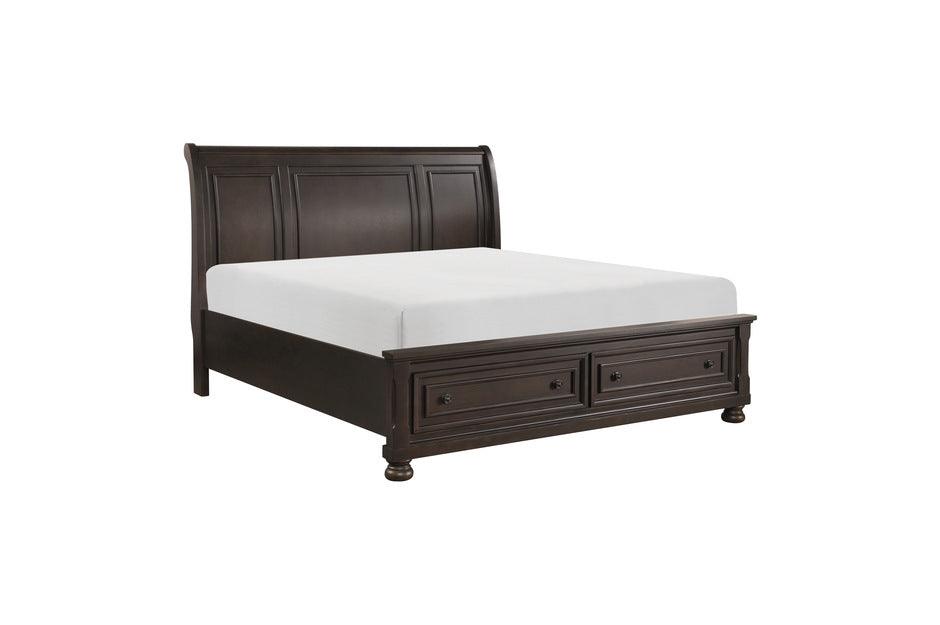Begonia Eastern King Platform Bed With Footboard Storages 1718Kgy-1Ek | Homelegance