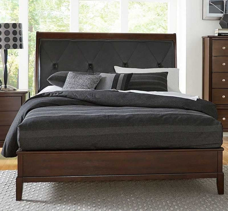 Cotterill Cherry Eastern King Panel Bed 1730K-1Ek | Homelegance