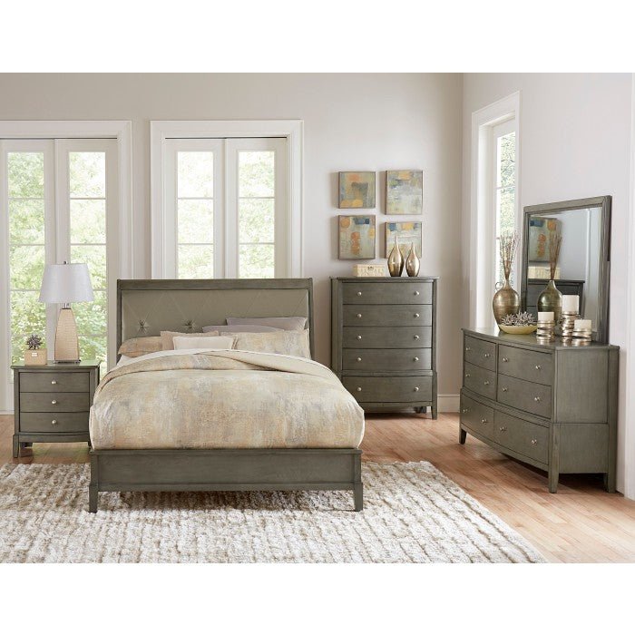 Cotterill Gray Queen Panel Bed 1730Gy-1 | Homelegance