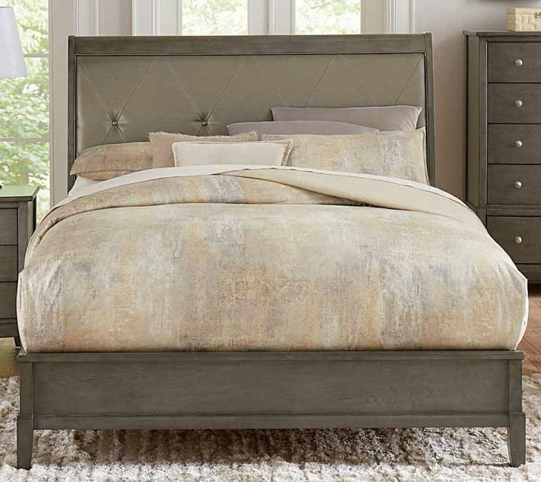 Cotterill Gray Eastern King Panel Bed 1730Kgy-1Ek | Homelegance