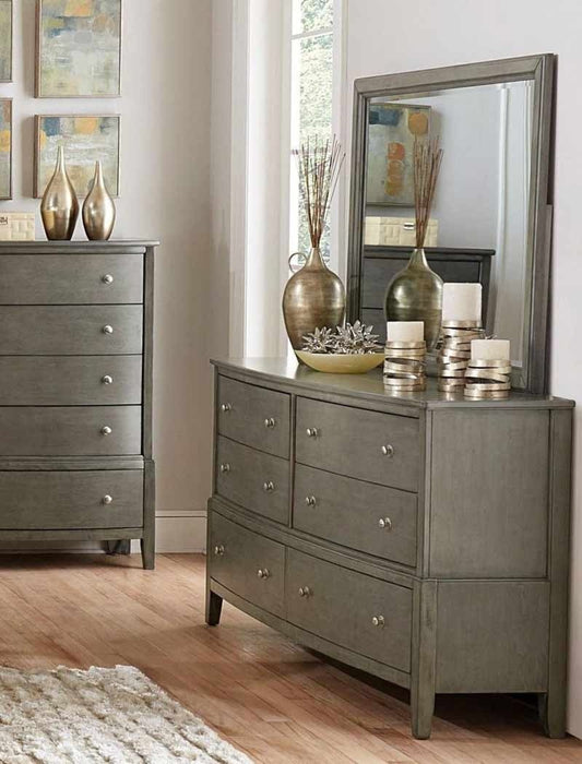 Cotterill Gray Dresser And Mirror Set 1730Gy-5-6 | Homelegance