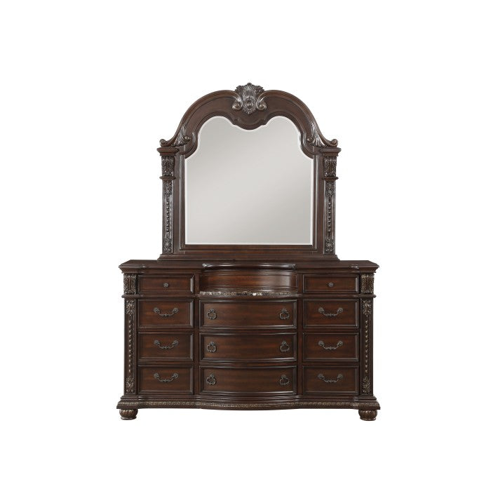 Cavalier Dark Cherry Dresser 1757-5 | Homelegance
