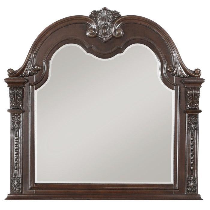 Cavalier Dark Cherry Dresser And Mirror Set 1757-5-6 | Homelegance