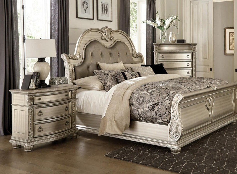 Cavalier 3 Piece Eastern King Bedroom Set | Homelegance