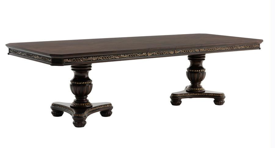 Russian Hill Warm Cherry Extendable Dining Table 1808-112 | Homelegance
