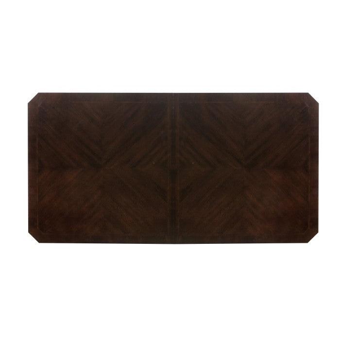 Russian Hill Warm Cherry Extendable Dining Table 1808-112 | Homelegance