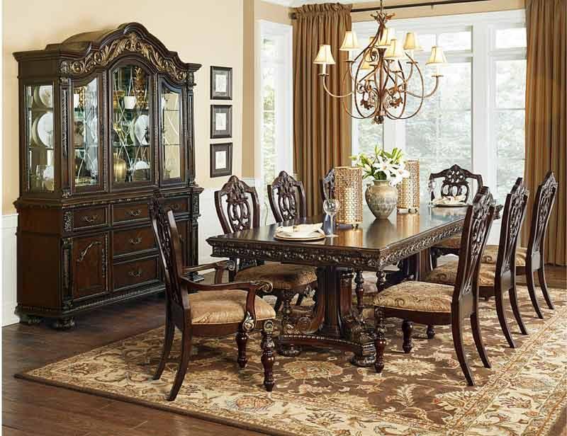 Catalonia Cherry 7 Piece Dining Table Set 1824-112-7 | Homelegance