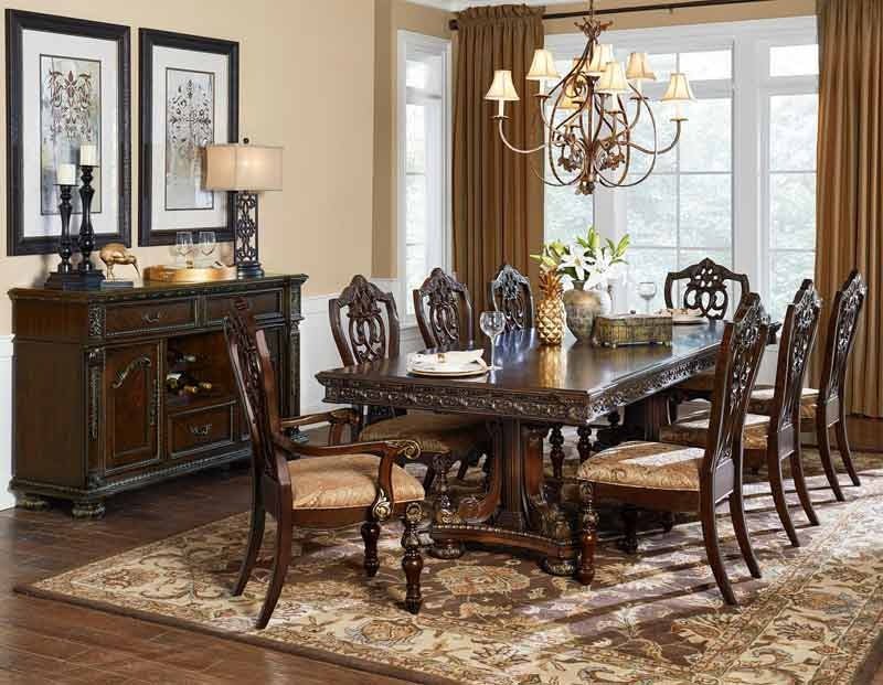 Catalonia Cherry 10 Piece Dining Room Set 1824-112-10 | Homelegance