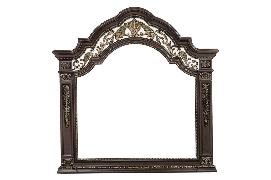 Catalonia Dresser With Mirror In Dark Cherry 1824-6 | Homelegance