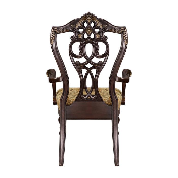 Catalonia Cherry Arm Chair (Set Of 2) 1824A | Homelegance