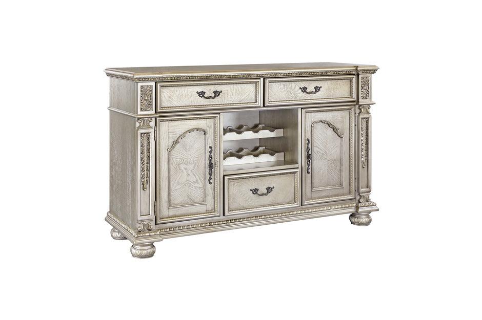 Catalonia Platinum Gold 6 Piece Dining Room Set 1824Pg-112-6Set | Homelegance