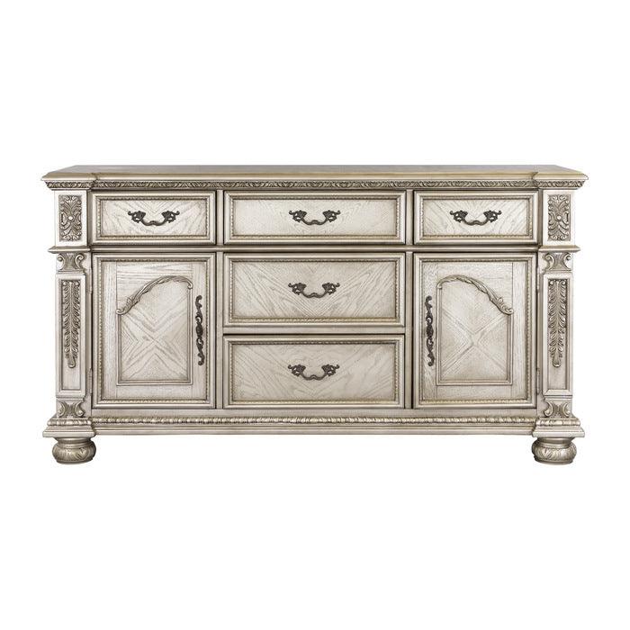 Catalonia Platinum Gold Server 1824Pg-55 | Homelegance