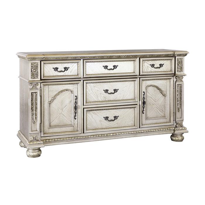 Catalonia Platinum Gold 10 Piece Dining Room Set 1824Pg-112-10Set | Homelegance