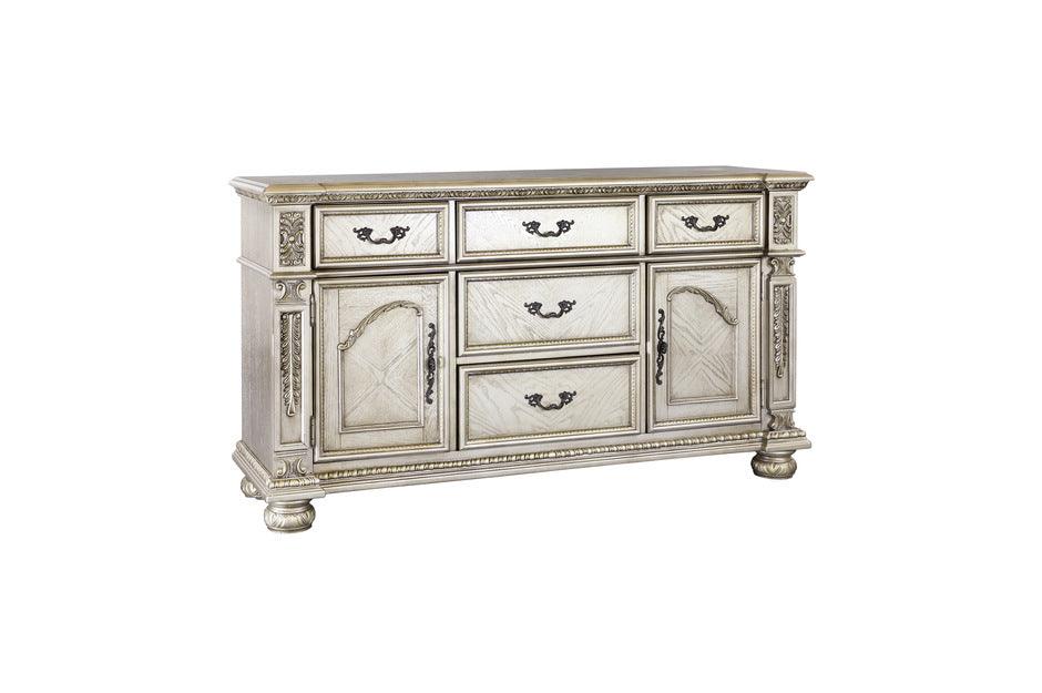 Catalonia Platinum Gold 6 Piece Dining Room Set 1824Pg-112-6Set | Homelegance