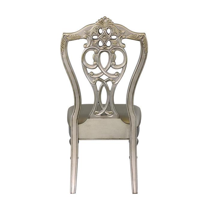 Catalonia Platinum Gold Side Chair (Set Of 2) 1824Pgs | Homelegance