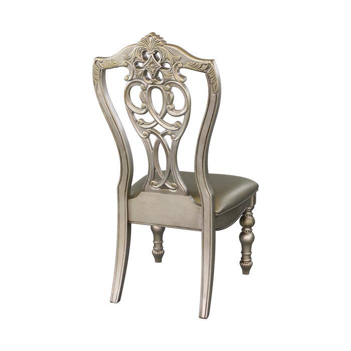 Catalonia Platinum Gold Side Chair (Set Of 2) 1824Pgs | Homelegance