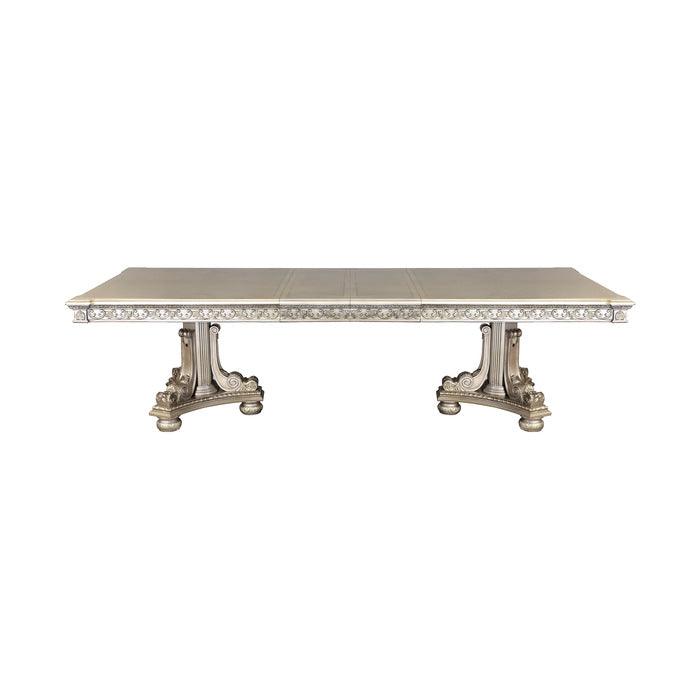 Catalonia Platinum Gold Dining Table 1824Pg-112 | Homelegance
