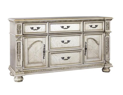 Catalonia Platinum Gold Server 1824Pg-55 | Homelegance