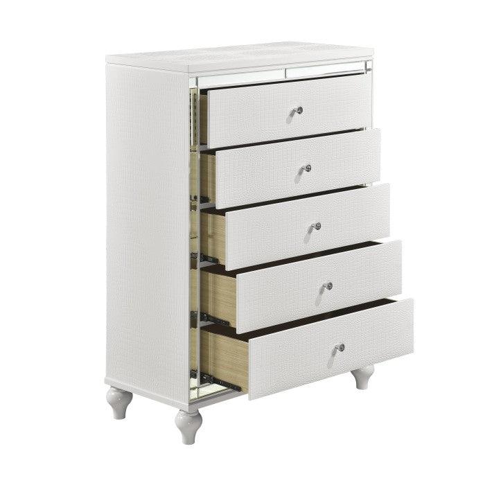 Alonza Bright White Chest 1845-9 | Homelegance