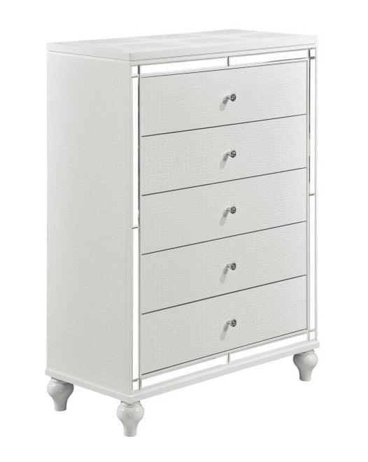 Alonza Bright White Chest 1845-9 | Homelegance