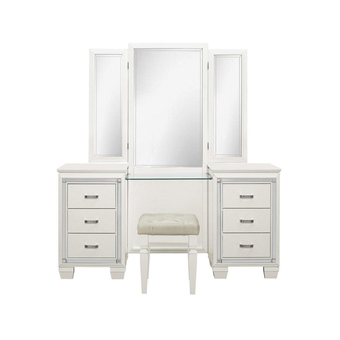 Allura Vanity Dresser With Mirror In White -1916W-15-14 | Homelegance