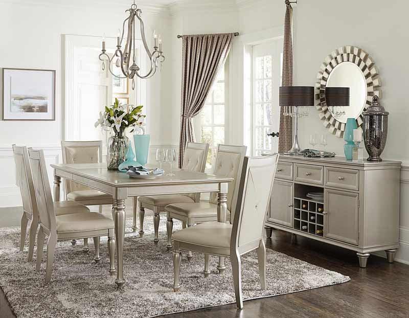 Celandine Pearl 7 Piece Dining Table Set 1928-78-7 | Homelegance