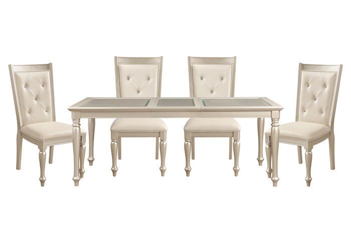 Celandine Pearl 5 Piece Dining Table Set 1928-78-5 | Homelegance