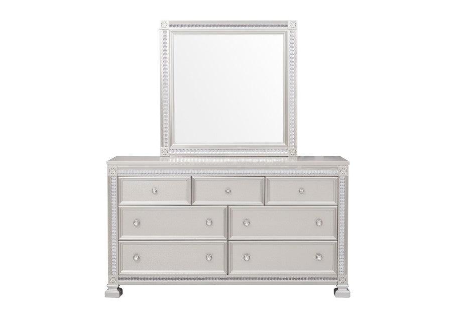 Bevelle Dresser With Mirror In Silver 1958-Dm | Homelegance