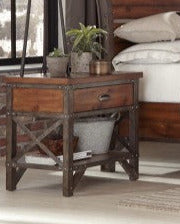 Holverson Brown Milk Crate 4 Piece Eastern King Sleigh Bedroom Set 1715K-1Ek-4 | Homelegance