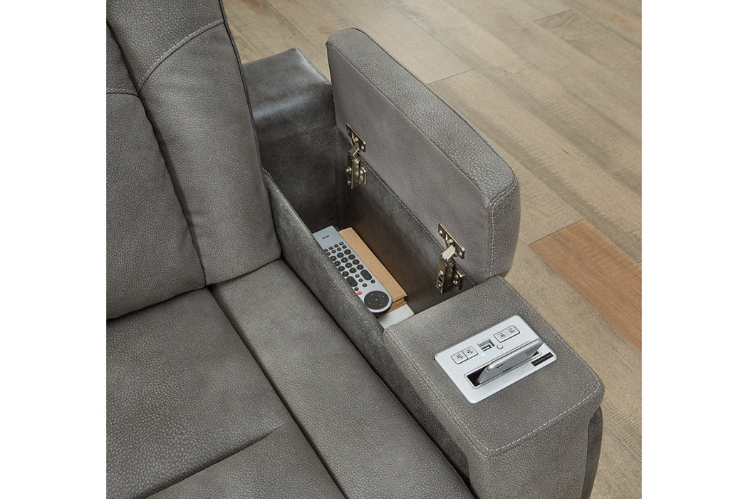 Next-Gen DuraPella Slate Power Reclining Sofa