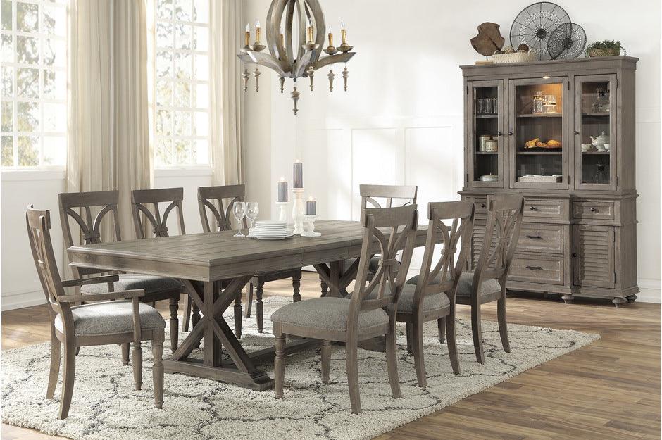 Cardano 9 Piece Dining Room Set In Driftwood Light Brown 1689Br-96-9Set | Homelegance