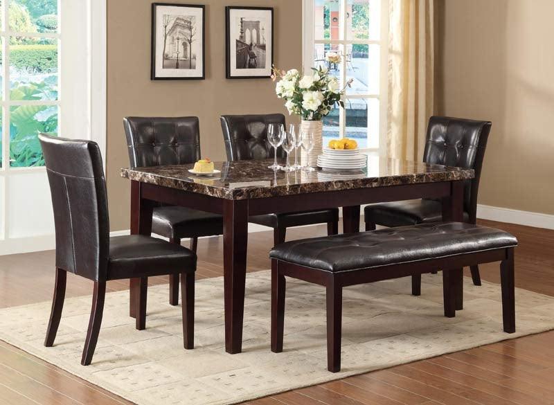 Teague 6 Piece Dining Table Set 2544-64-6Set | Homelegance