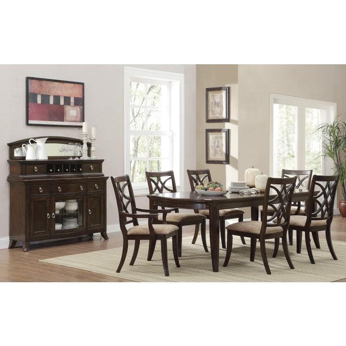 Keegan Rich Brown Cherry Dining Table 2546-96 | Homelegance