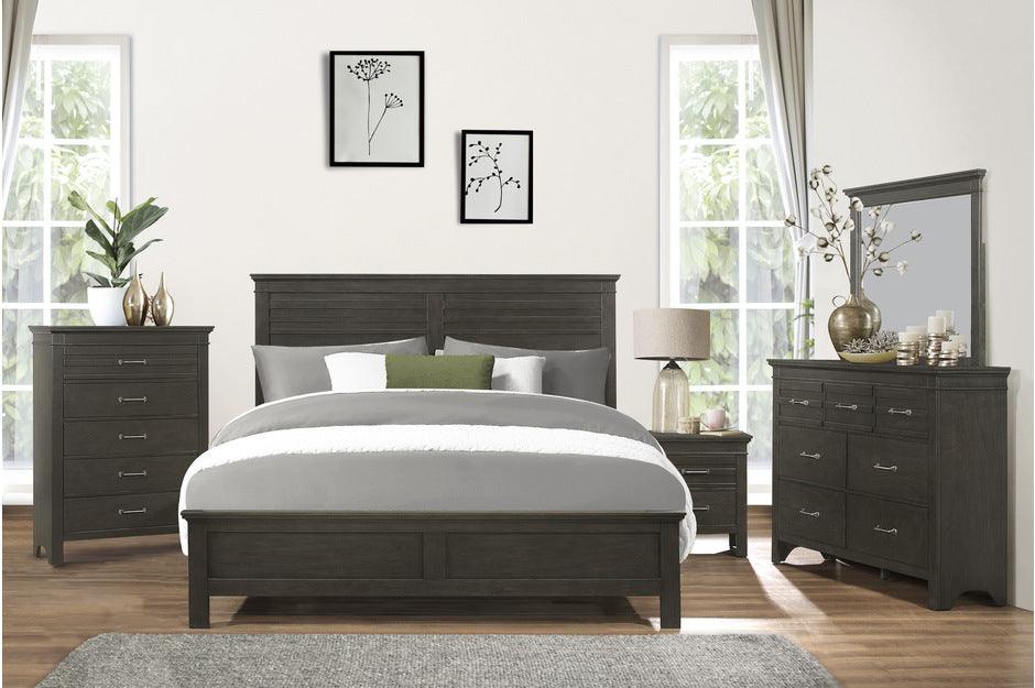 Blaire Farm 5 Piece Eastern King Bedroom Set In Charcoal Gray 1675K-1Ek-5Set | Homelegance