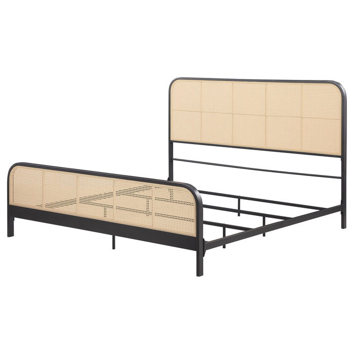Lanewood Eastern King & Queen Bed Black & White