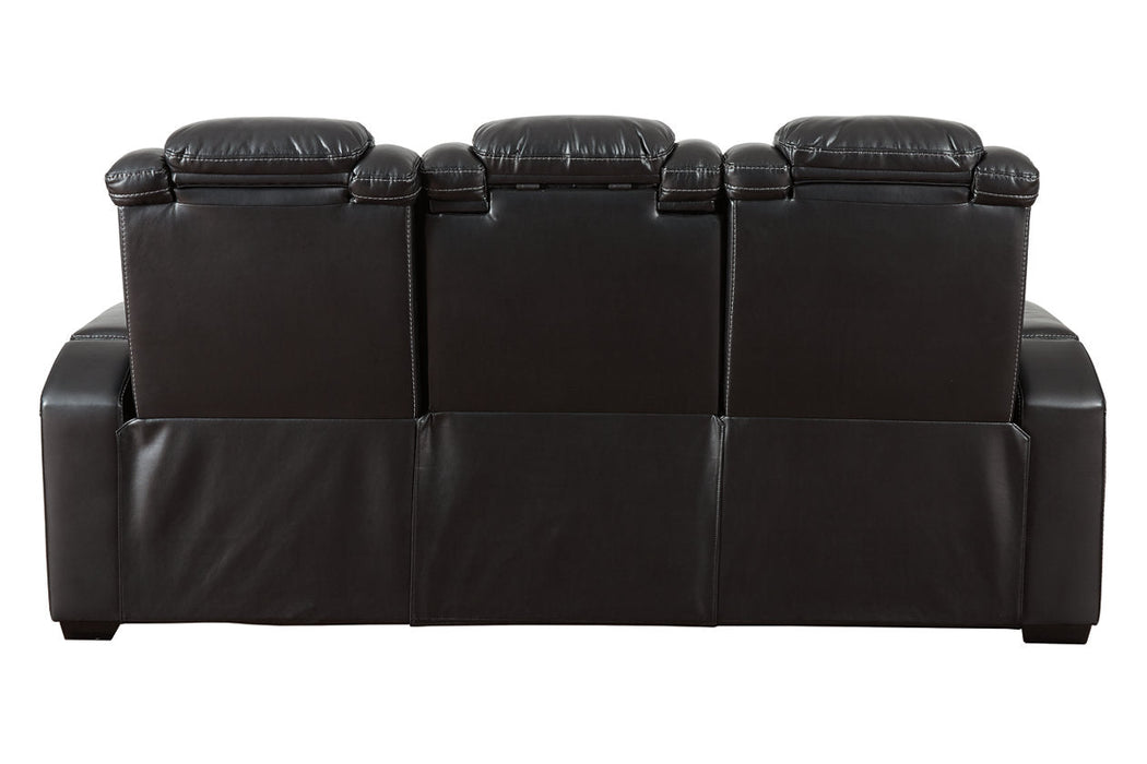 Party Time Midnight Power Reclining Sofa