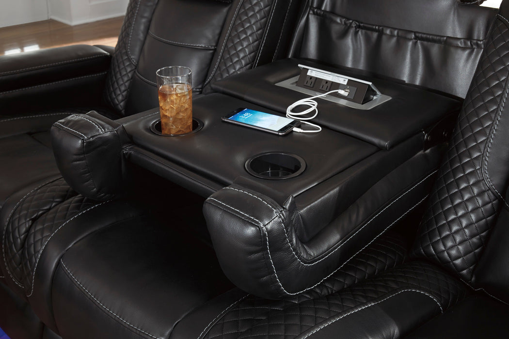 Party Time Midnight Power Reclining Living Room Set