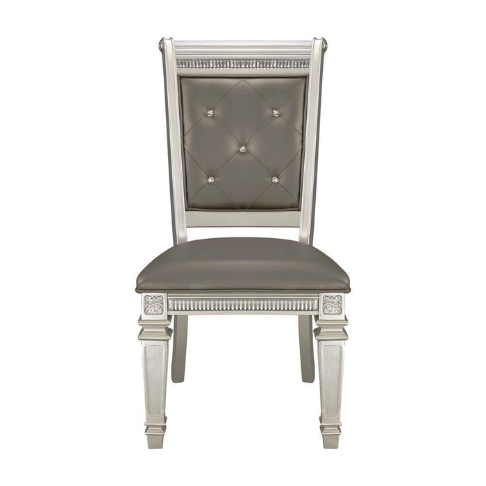 1958S Bevelle Glam Silver Wood Side Chair (Set Of 2) - 1958S | Homelegance