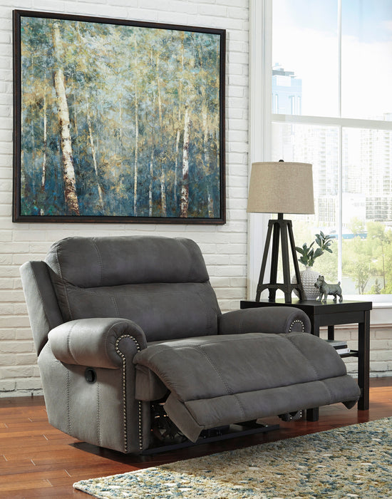 Austere Gray Reclining Living Room Set