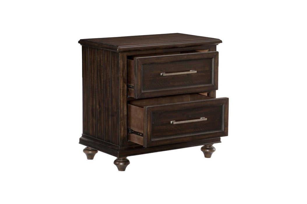 Cardano Night Stand In Driftwood Charcoal 1689-4 | Homelegance