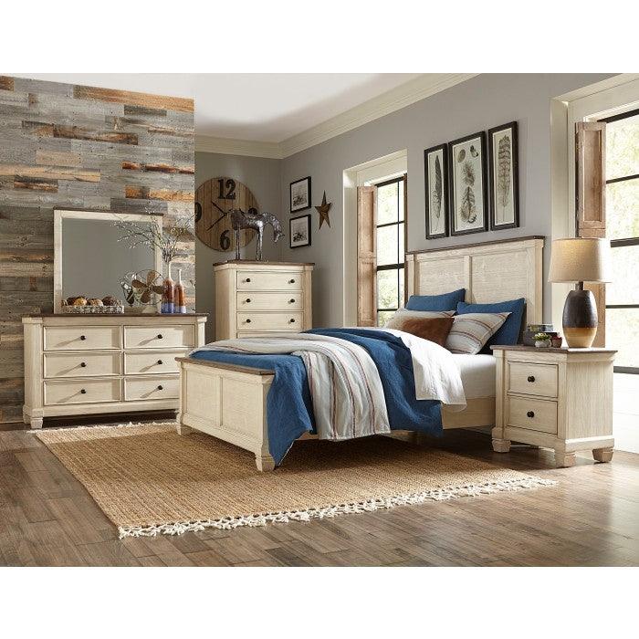 Weaver 6 Piece Queen Bedroom Set In Antique White 1626-1-6Set | Homelegance