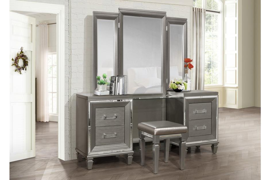 Tamsin 7 Piece Queen Platform Bedroom Set 1616-1-7Set | Homelegance