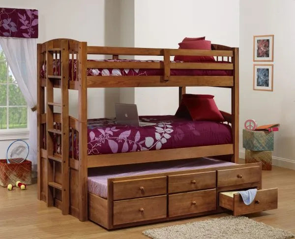 Mocha Triple Bunk Bed