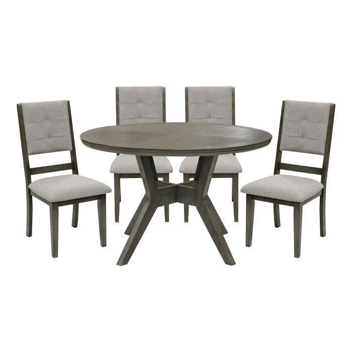 Nisky 5 Piece Dining Table Set 5165Gy-48-5Set | Homelegance