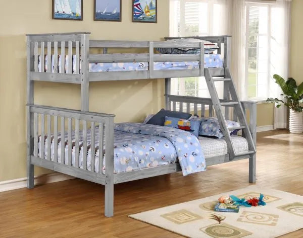 Grey Twin/Full Bunk