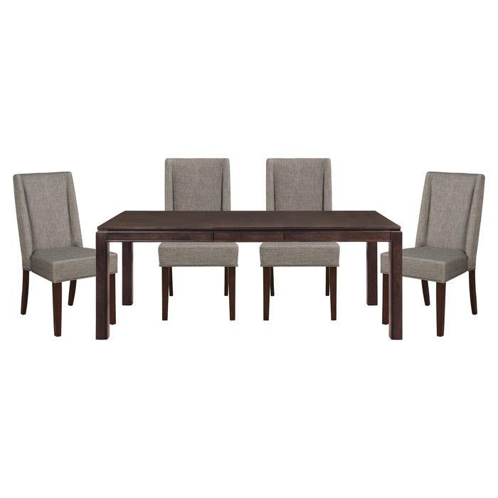 Kavanaugh 5 Piece Dining Room Set In Dark Brown 5409-78-5Set | Homelegance