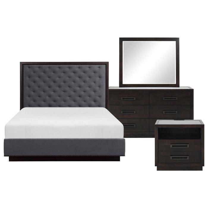 Larchmont Charcoal 4 Piece Queen Bedroom Set 5424-1-4 | Homelegance