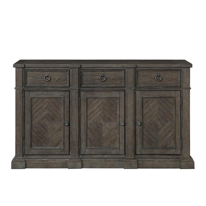 Sarasota Server With 3 Drawers And 3 Doors In Driftwood Brown 5441-40N | Homelegance